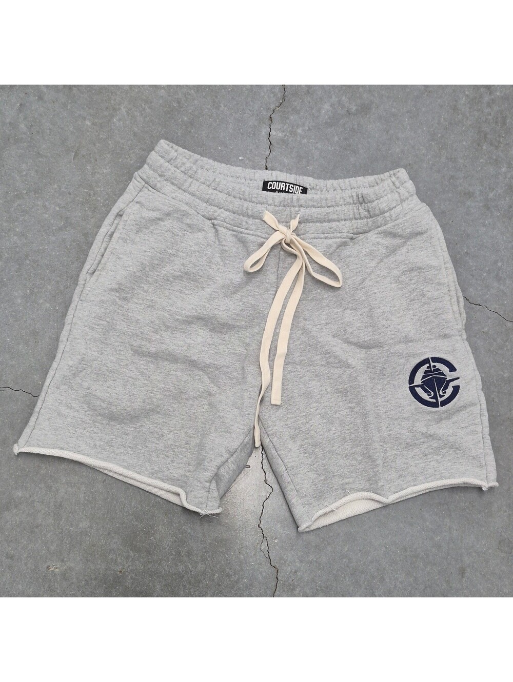 Courtside  Supply Silver Sweat Shorts